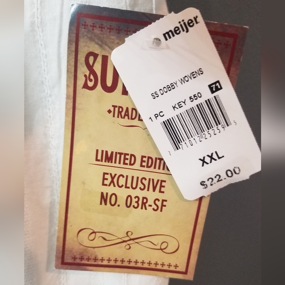 Surplus Button Down Shirt White XXL Short Sleeves - Picture 3 of 6